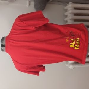 Vintage No Nukes anime girl tshirt